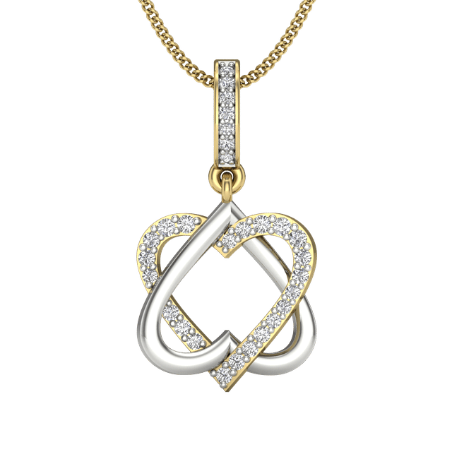 Joint Heart Diamond Pendant