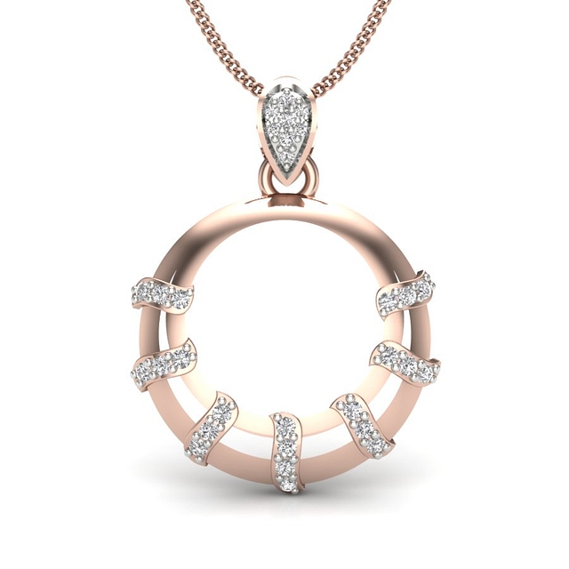 Swish Diamond Pendant