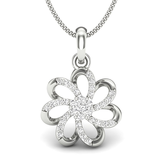 Amazing Fleur Diamond Pendant