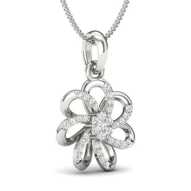 Amazing Fleur Diamond Pendant