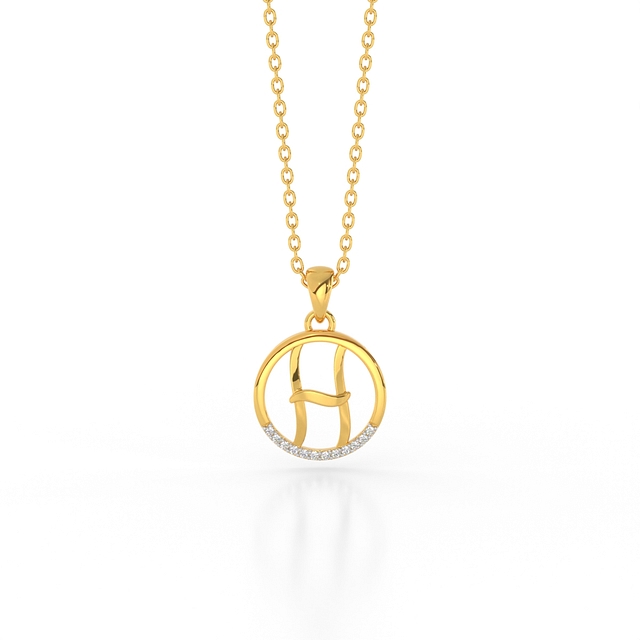 Buy Alphabet M Gold Pendant Online From Kisna