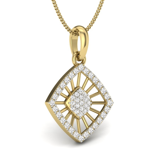 Elegant Aquilone Diamond Pendant