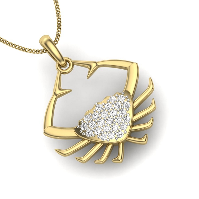 The Crab Diamond Pendant