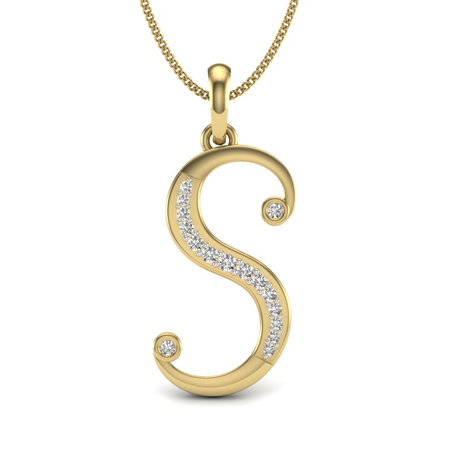 Buy Alphabet M Gold Pendant Online From Kisna