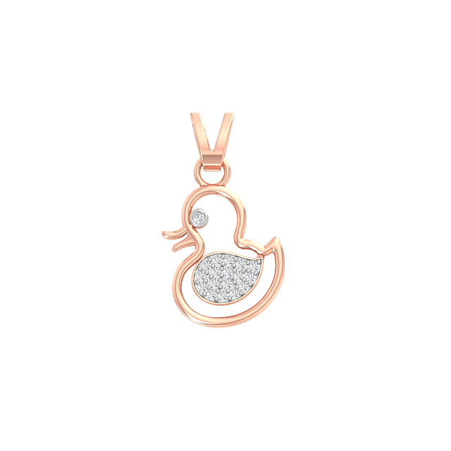 Duckling Diamond Pendant