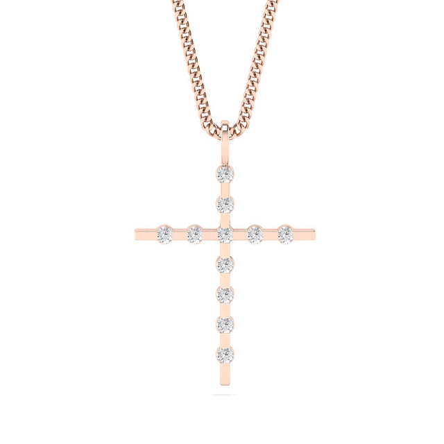 The Fancy Cross Diamond Pendant