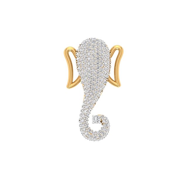 Shree Ganesha Diamond Pendant