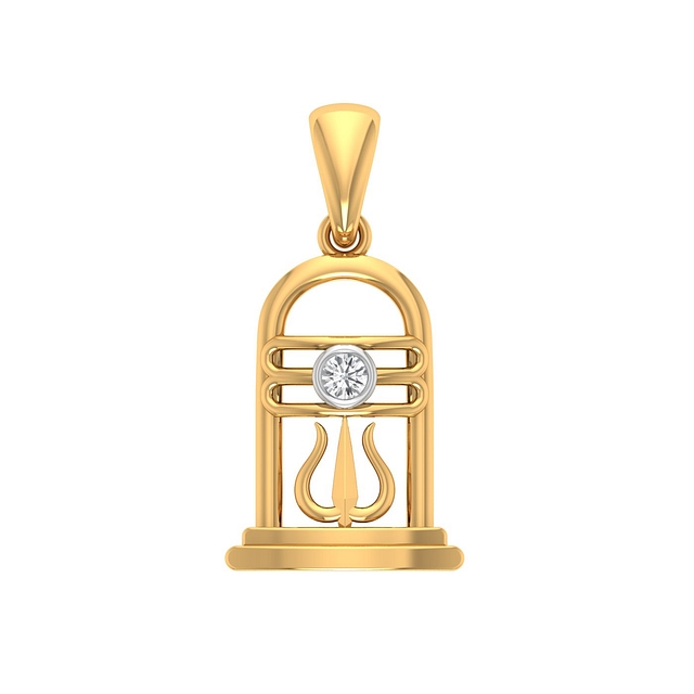 Om Namah Shivay Diamond Pendant
