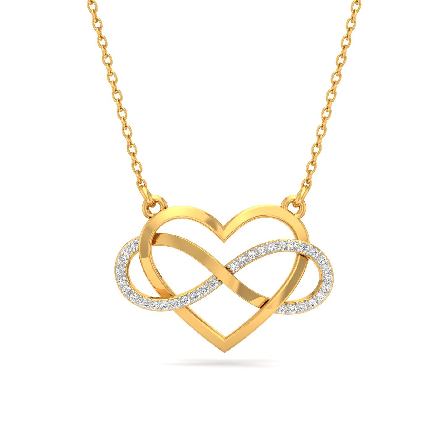 Infinity Heart Sterling Silver Necklace | Kay