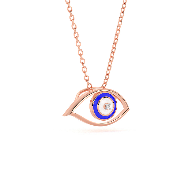 Florance Evil Eye Diamond Pendant