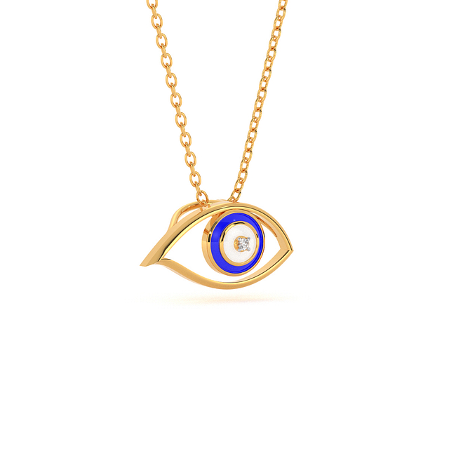 Florance Evil Eye Diamond Pendant