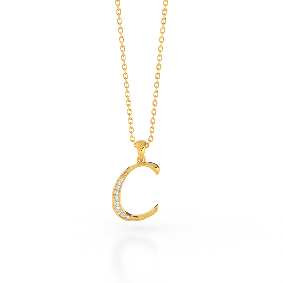 Chic C Diamond Alphabet Pendant