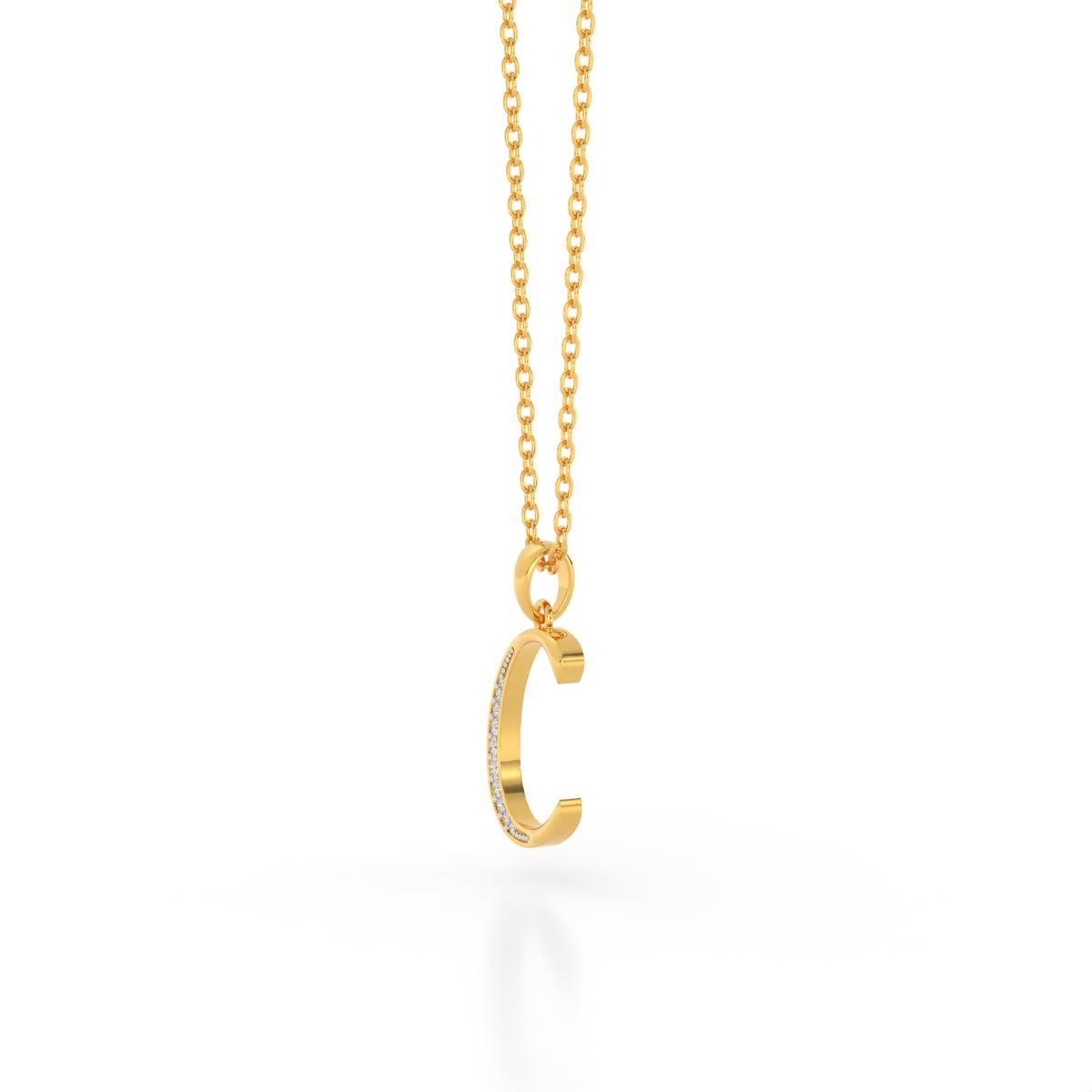 Chic C Diamond Alphabet Pendant