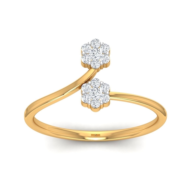 Floret Duo Cluster Diamond Ring