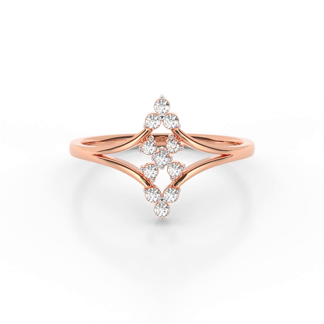 Triplet Fleur Diamond Ring For Women