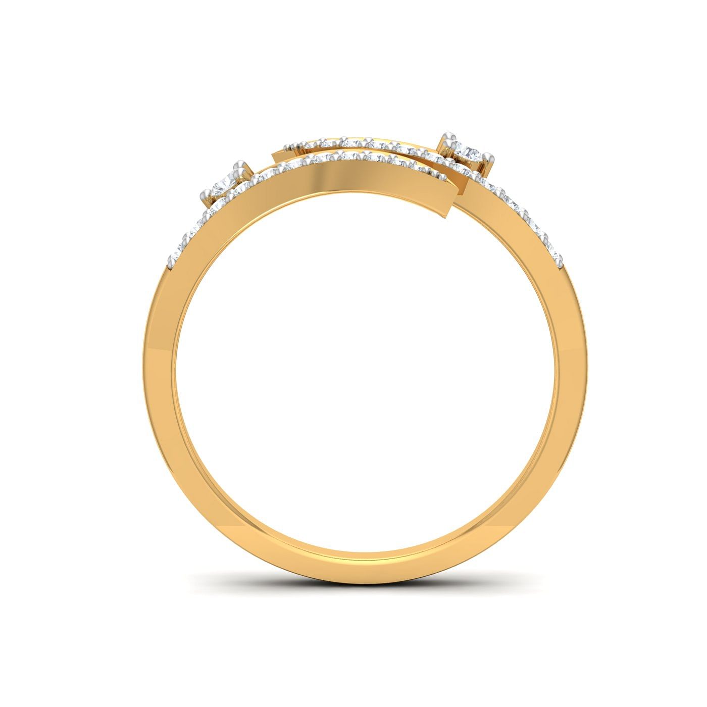 Round 18kt Yellow Gold Diamond Ladies Ring, Weight: 2 Gms at Rs 16500 in  Mumbai