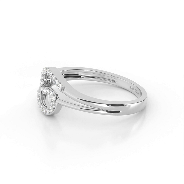 S Twine Diamond Ring