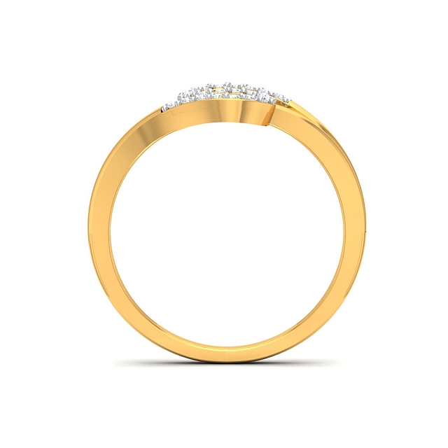 S Twine Diamond Ring