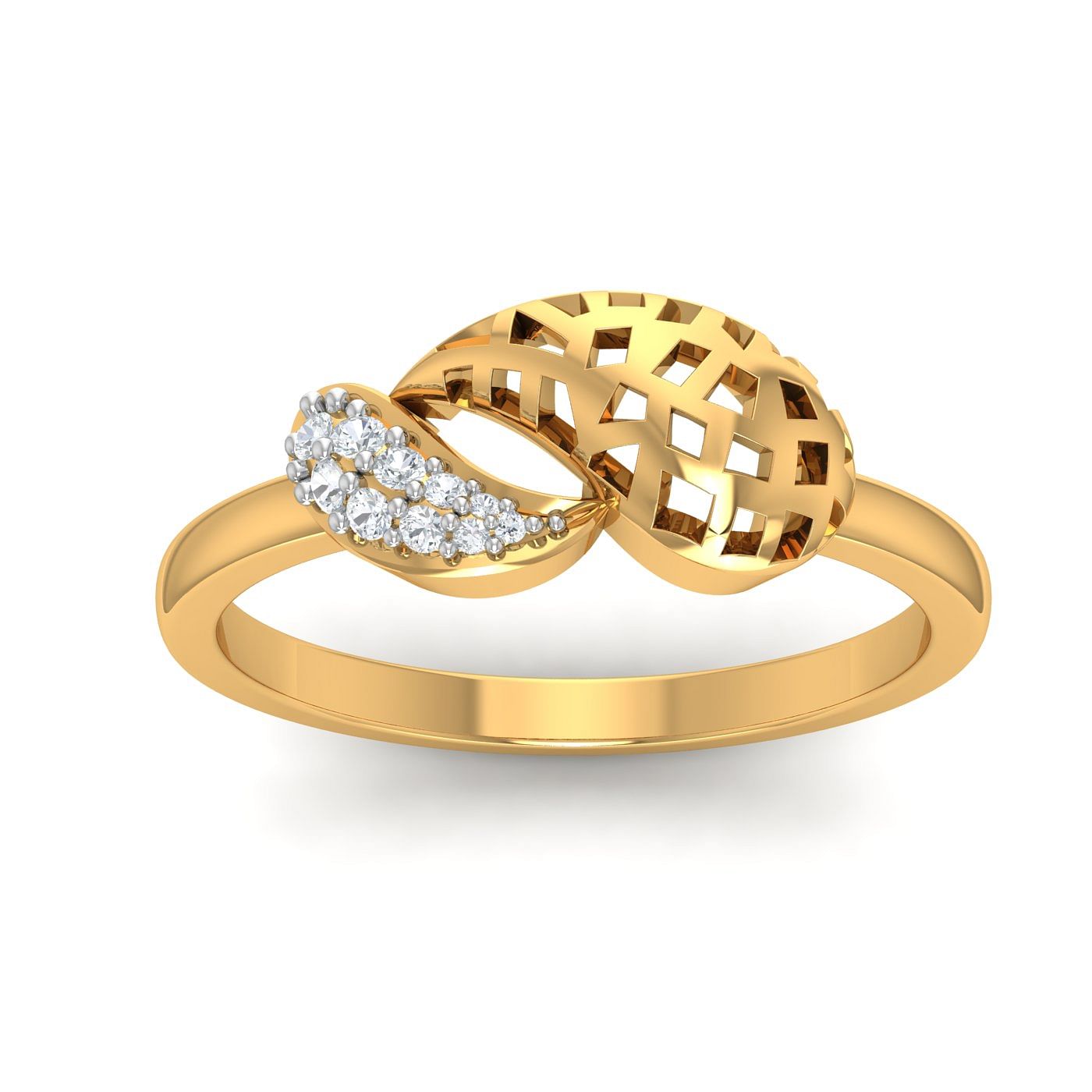 NVision Round Ladies Real Diamond Ring, Weight: 3 Grams, Size: Free Size at  Rs 25000 in Mumbai