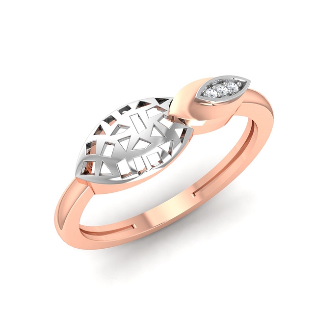 Geometry Petals Diamond Ring