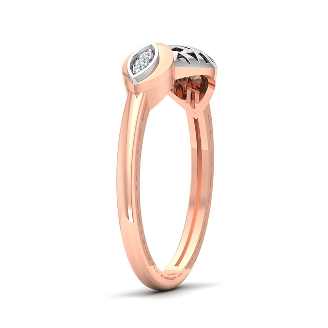 Geometry Petals Diamond Ring