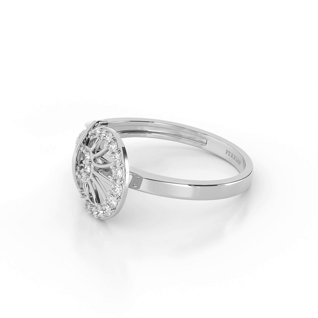 Duo Circle Diamond Ring For Women