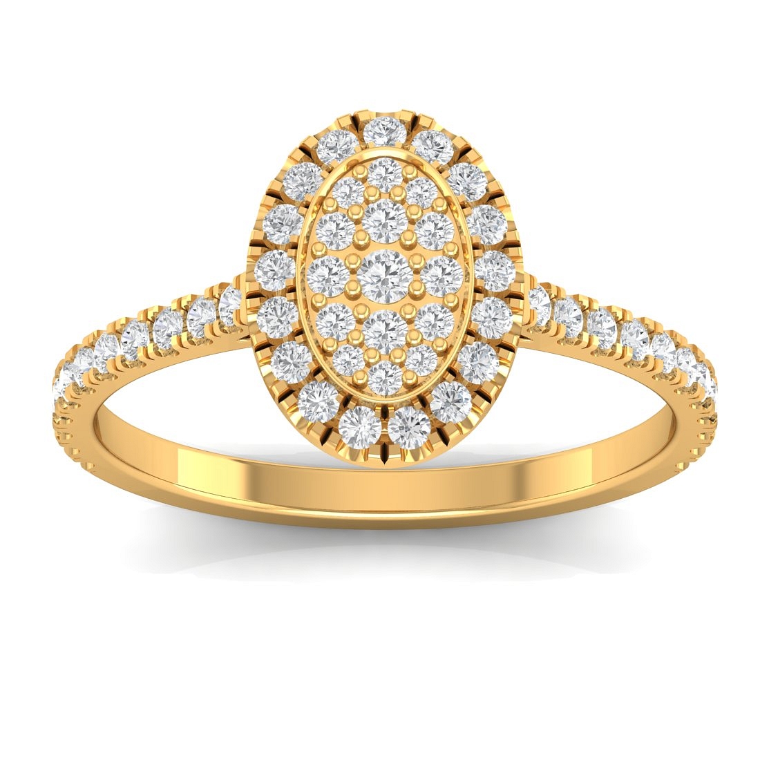 Trendy Diamond Ring Designs for the Modern Woman || Eva Oval shape Diamond ring ||