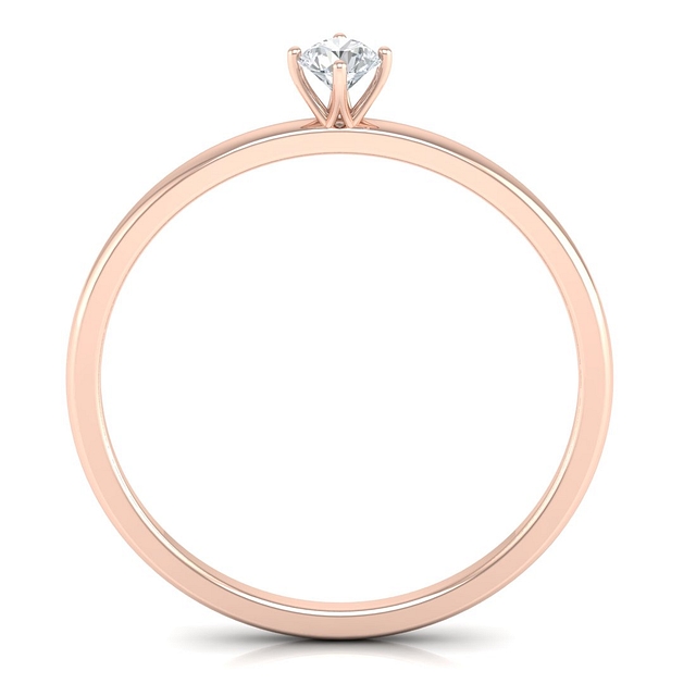 Single Stone Solitaire Ring For Women