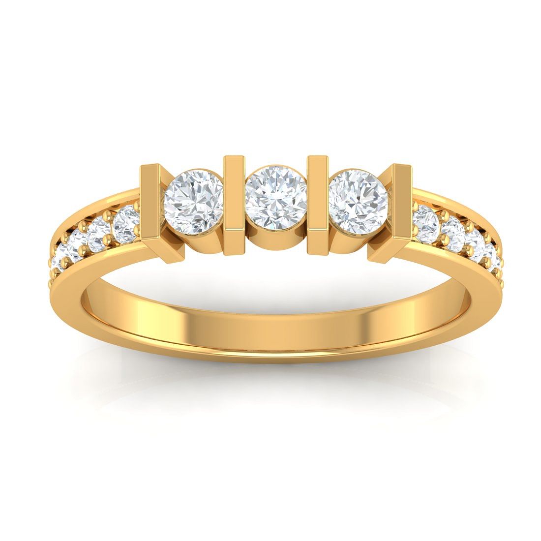 Three Stone Engagement Ring | Delilah