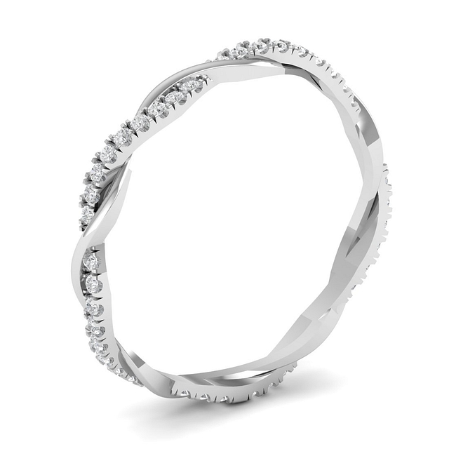 Twisted Diamond Ring For Women