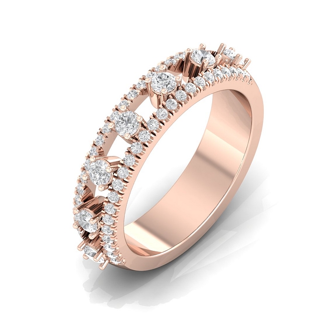 Dio Layer Half Eternity Ring For Women