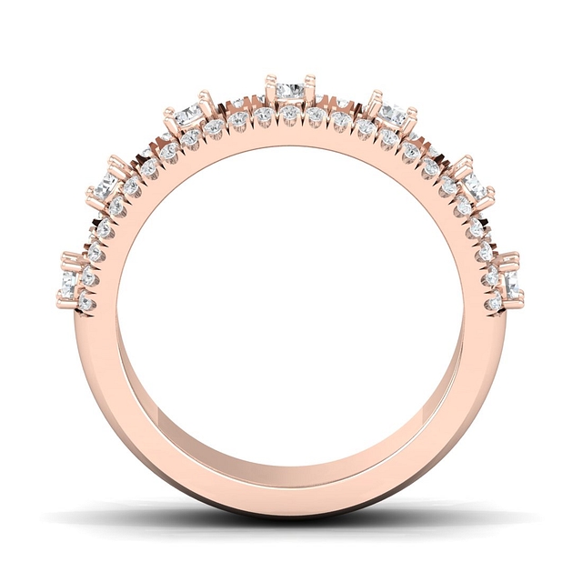 Dio Layer Half Eternity Ring For Women