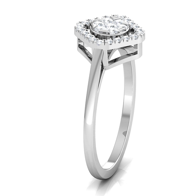 Oaklie Cluster Halo Diamond Ring