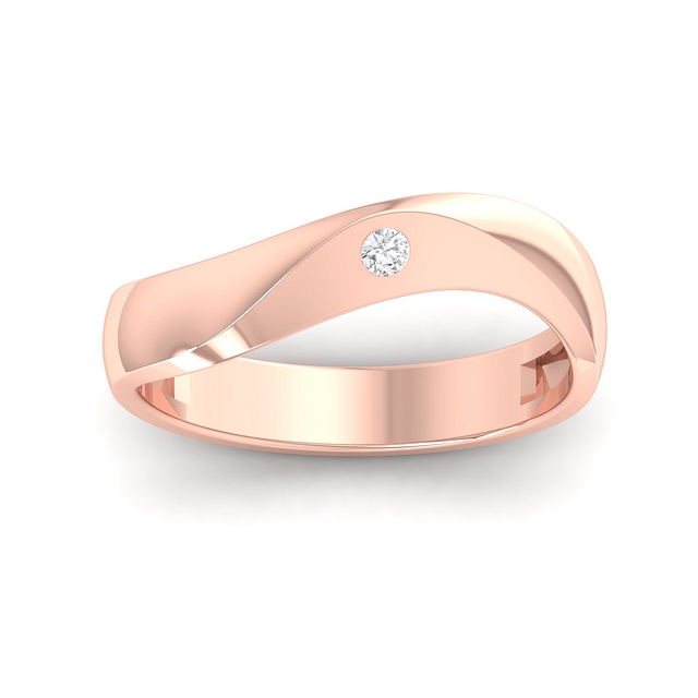 Curvy Couple Band Rings