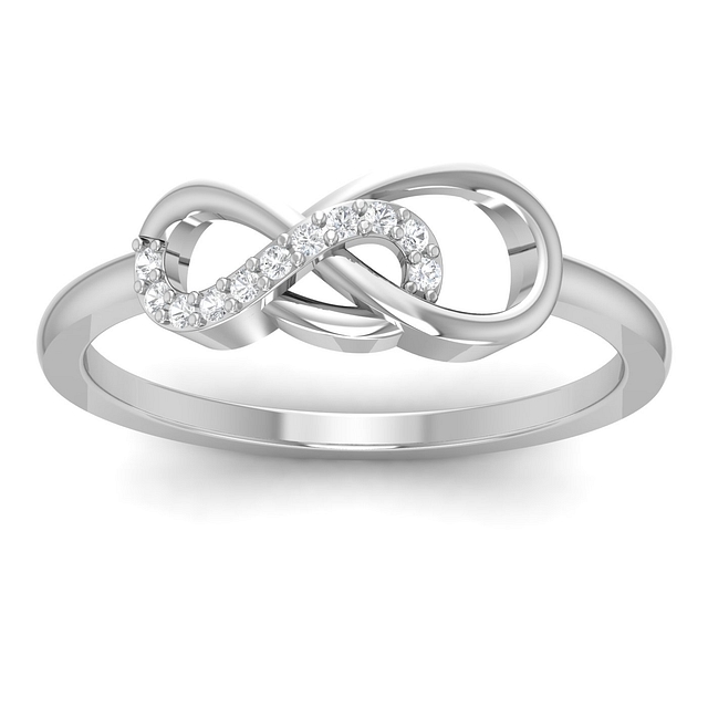 Infinity Crossover Diamond Ring