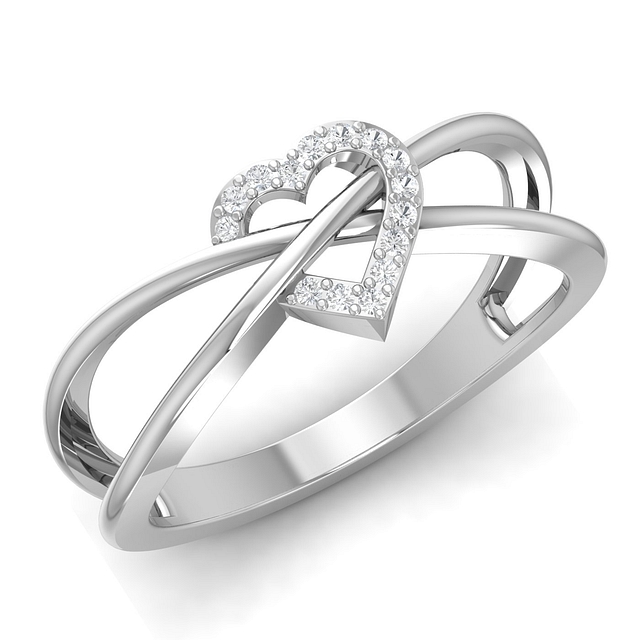 Diamond Heart Promise Ring