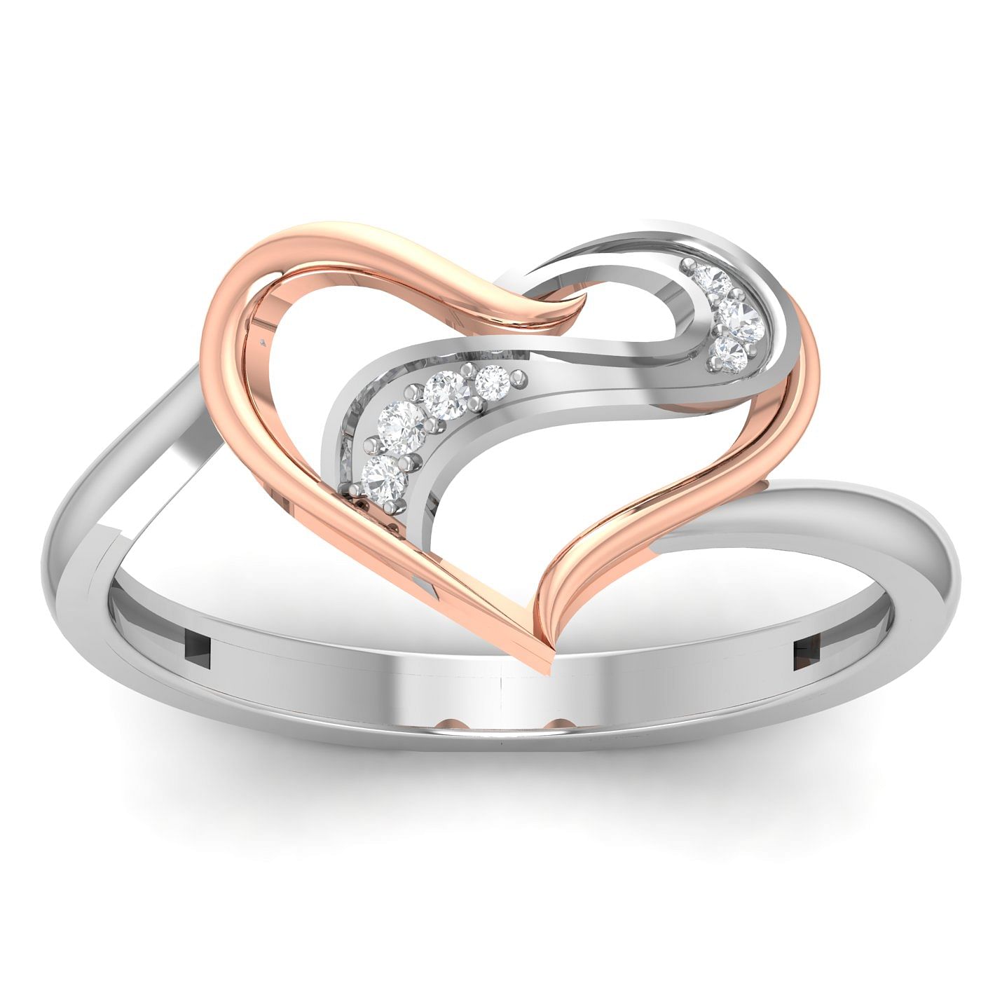 Couple Ring Set, Rose Gold Wedding Ringset, Heart Wedding Ring, Wedding Ring  Set, Love Ring, Promise Ring for Couple, Matching Wedding Band - Etsy