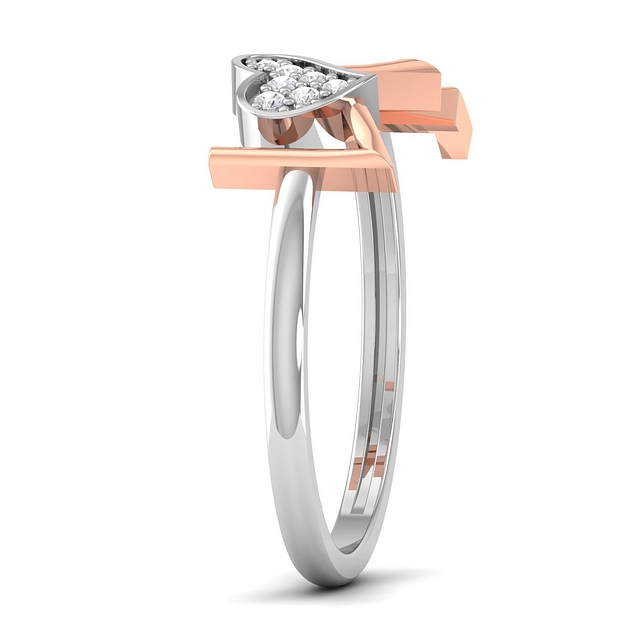 Love Initial Wedding Ring