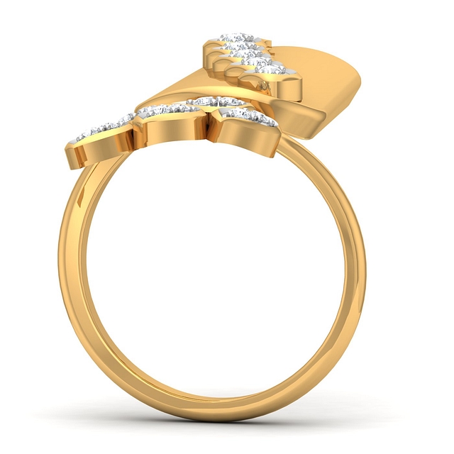 Fashionable Diamond Nail Ring