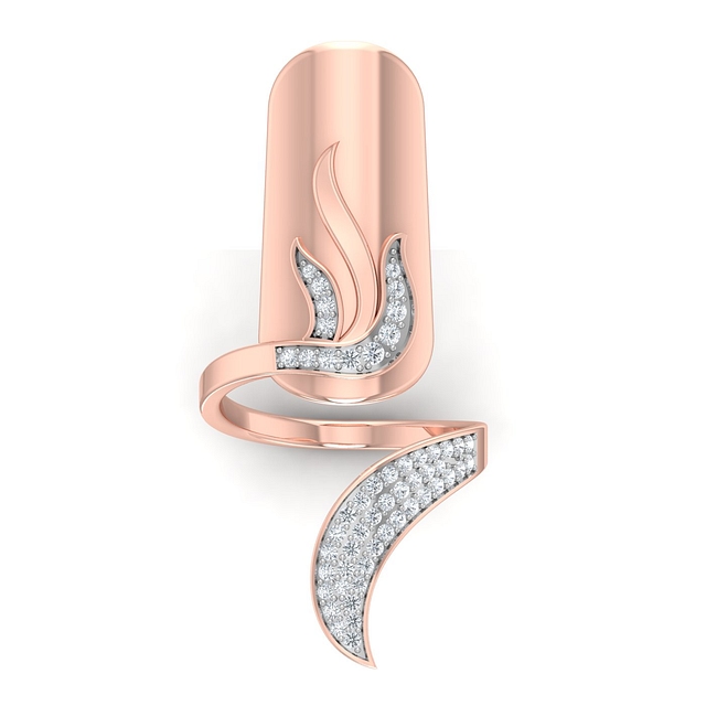 Modern Fingernail Cap Ring