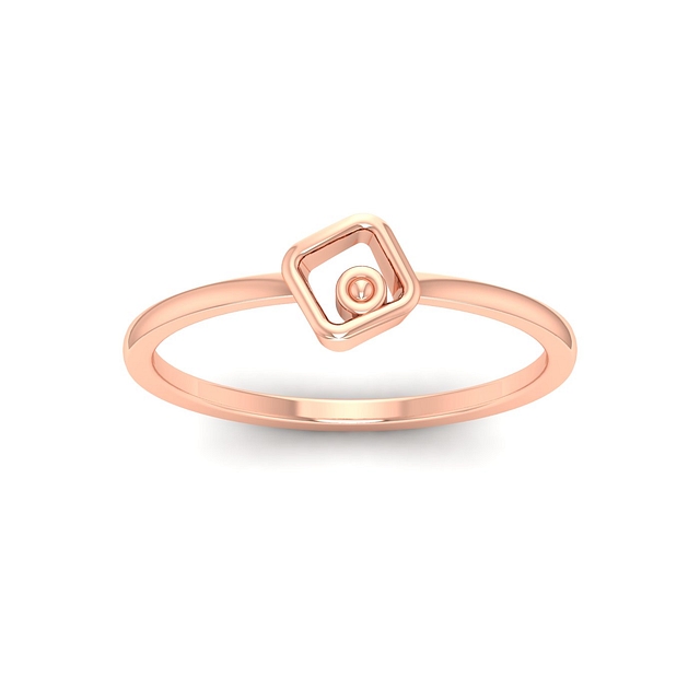 Cube Gold Ring