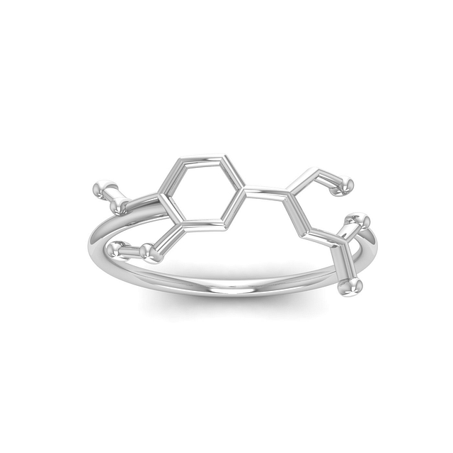 Molecule Magic Gold Ring