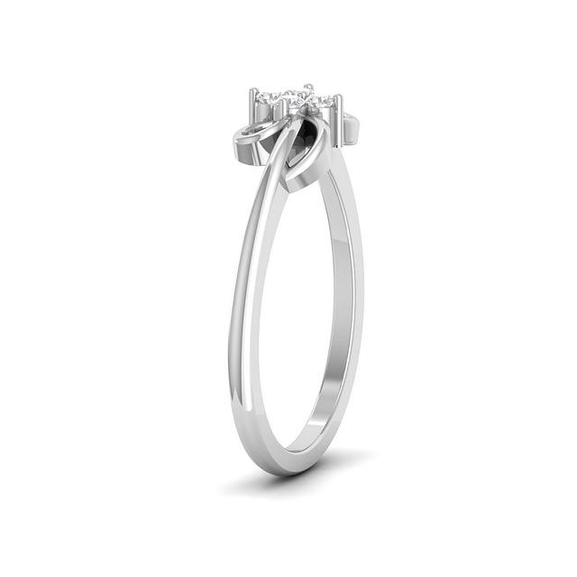 Delicate Diamond Bow Ring