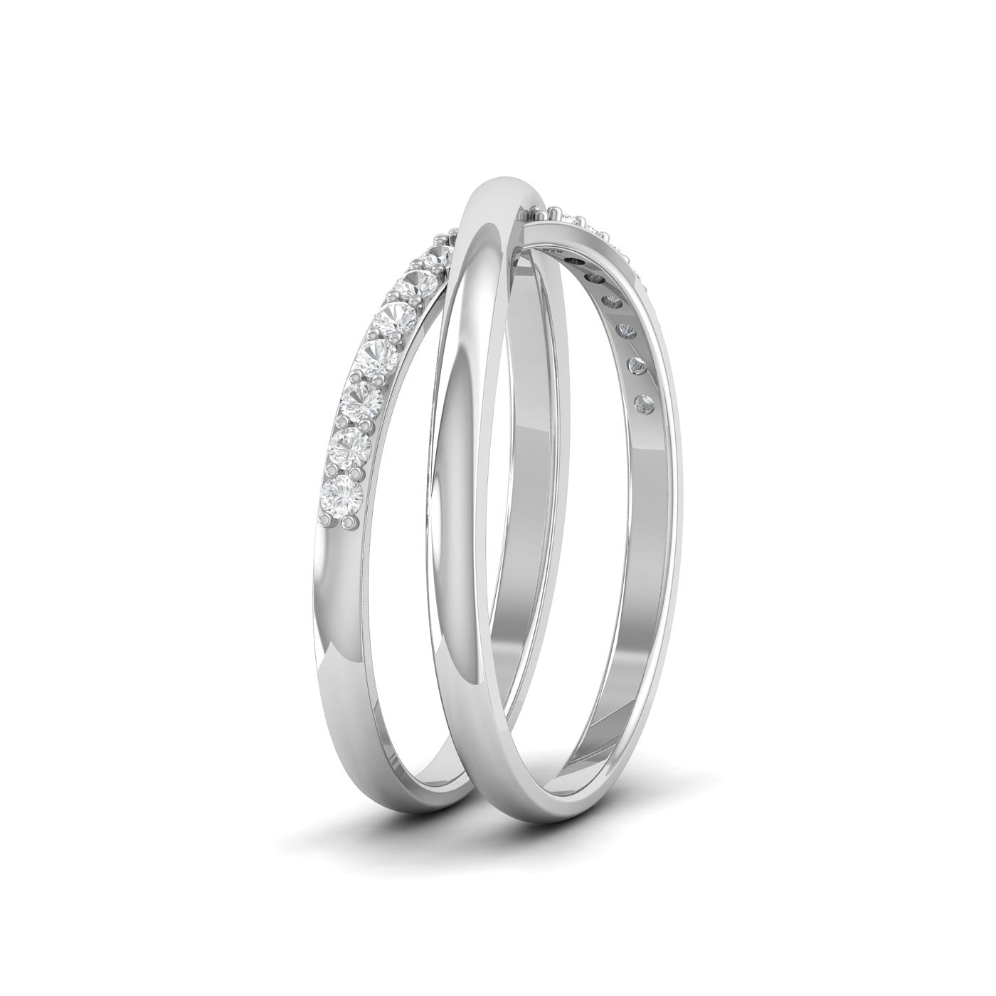 Afrodita - Alma 9mm 18-karat white gold wedding ring