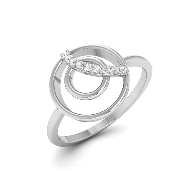 Dual Circle Diamond Ring