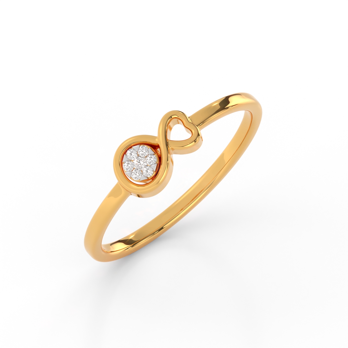 Success Heart Office Wear Diamond Ring