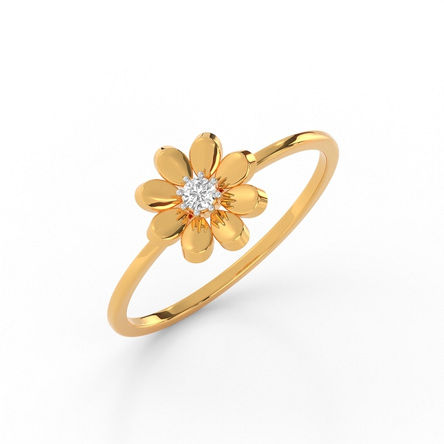 Blooming Daisy Diamond Ring