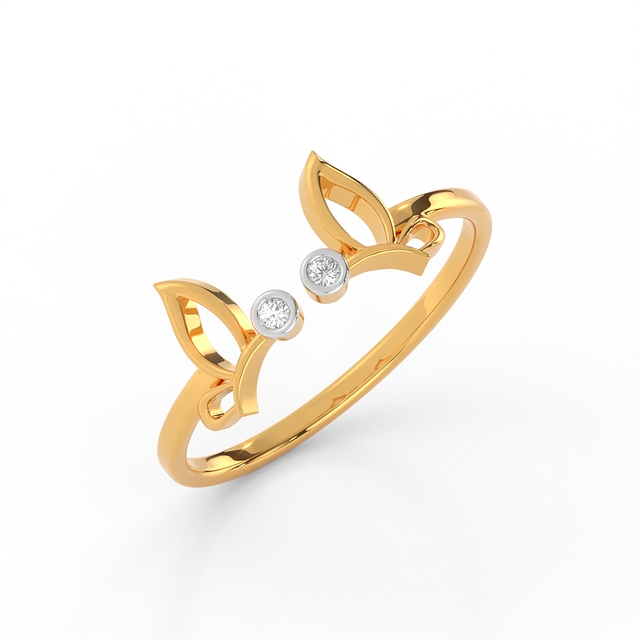Butterfly Love Knot Diamond Ring